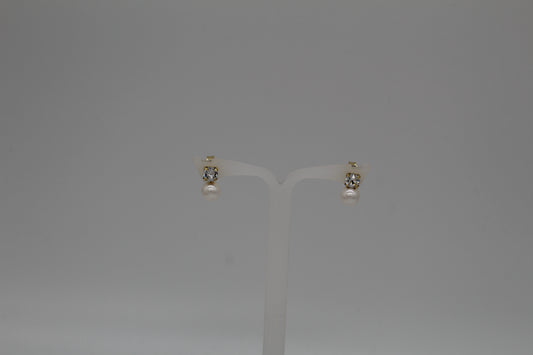 Earrings pearl and stone